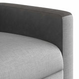 Fauteuil inclinable électrique gris nuage tissu