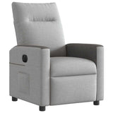 Fauteuil inclinable électrique gris nuage tissu