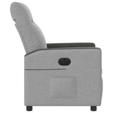 Fauteuil inclinable électrique gris nuage tissu