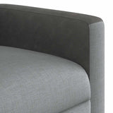 Fauteuil inclinable électrique Gris clair Tissu