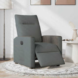 Fauteuil inclinable électrique Gris foncé Tissu