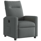 Fauteuil inclinable électrique Gris foncé Tissu