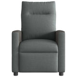 Fauteuil inclinable électrique Gris foncé Tissu