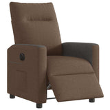 Fauteuil inclinable électrique Marron Tissu