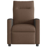Fauteuil inclinable électrique Marron Tissu