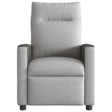 Fauteuil de massage inclinable électrique gris nuage tissu