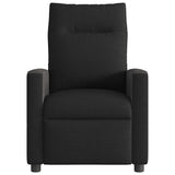 Fauteuil de massage inclinable électrique Noir Tissu