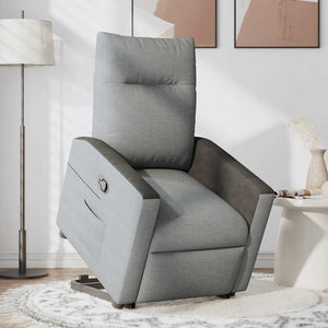 Fauteuil inclinable Gris clair Tissu