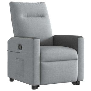 Fauteuil inclinable Gris clair Tissu