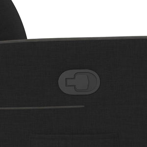 Fauteuil inclinable noir tissu