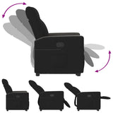 Fauteuil inclinable noir tissu