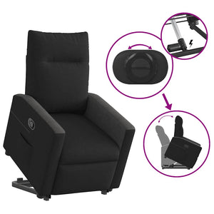 Fauteuil inclinable noir tissu