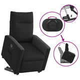 Fauteuil inclinable noir tissu