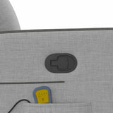 Fauteuil de massage inclinable gris nuage tissu