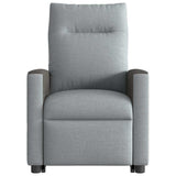 Fauteuil de massage inclinable Gris clair Tissu