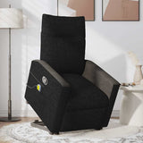 Fauteuil de massage inclinable Noir Tissu