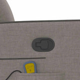 Fauteuil inclinable de massage Taupe Tissu