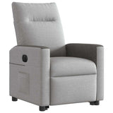 Fauteuil inclinable électrique gris nuage tissu