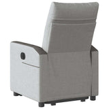 Fauteuil inclinable électrique gris nuage tissu