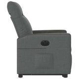 Fauteuil inclinable électrique gris foncé tissu
