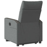 Fauteuil inclinable électrique gris foncé tissu