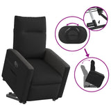 Fauteuil inclinable électrique noir tissu