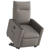 Fauteuil inclinable électrique taupe tissu