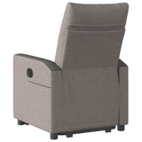 Fauteuil inclinable électrique taupe tissu