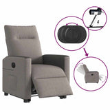 Fauteuil inclinable électrique taupe tissu