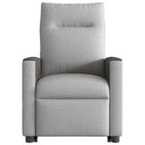Fauteuil inclinable de massage électrique gris nuage tissu