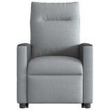 Fauteuil inclinable de massage électrique Gris clair Tissu