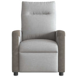 Fauteuil inclinable électrique gris nuage tissu