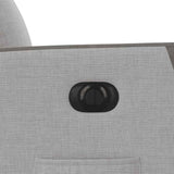 Fauteuil inclinable électrique gris nuage tissu