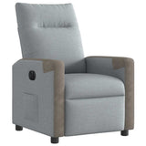 Fauteuil inclinable électrique Gris clair Tissu