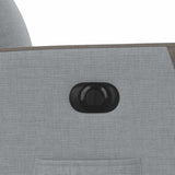 Fauteuil inclinable électrique Gris clair Tissu