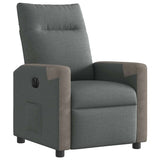 Fauteuil inclinable électrique Gris foncé Tissu