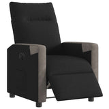 Fauteuil inclinable électrique Noir Tissu