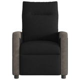 Fauteuil inclinable électrique Noir Tissu