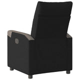 Fauteuil inclinable électrique Noir Tissu