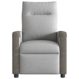 Fauteuil de massage inclinable électrique gris nuage tissu