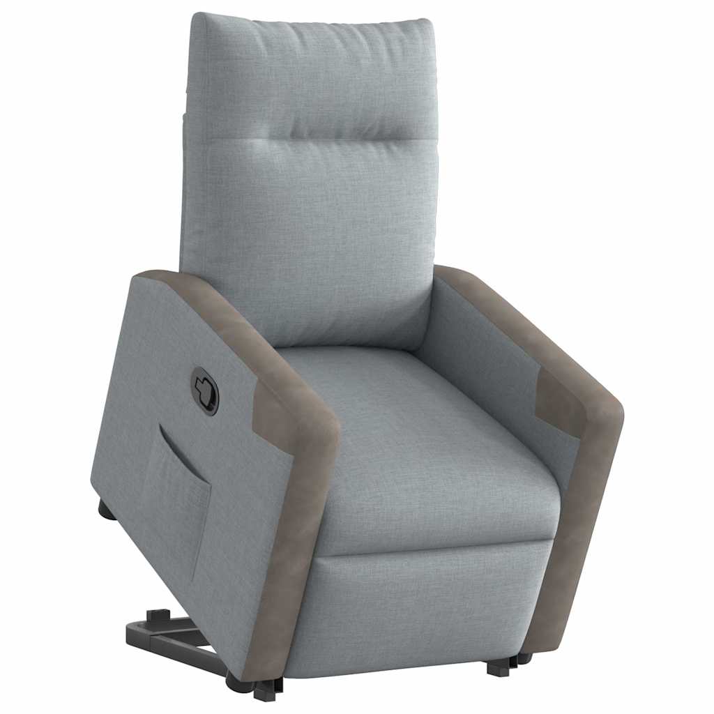 Fauteuil inclinable Gris clair Tissu