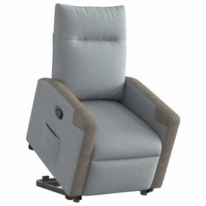 Fauteuil inclinable Gris clair Tissu