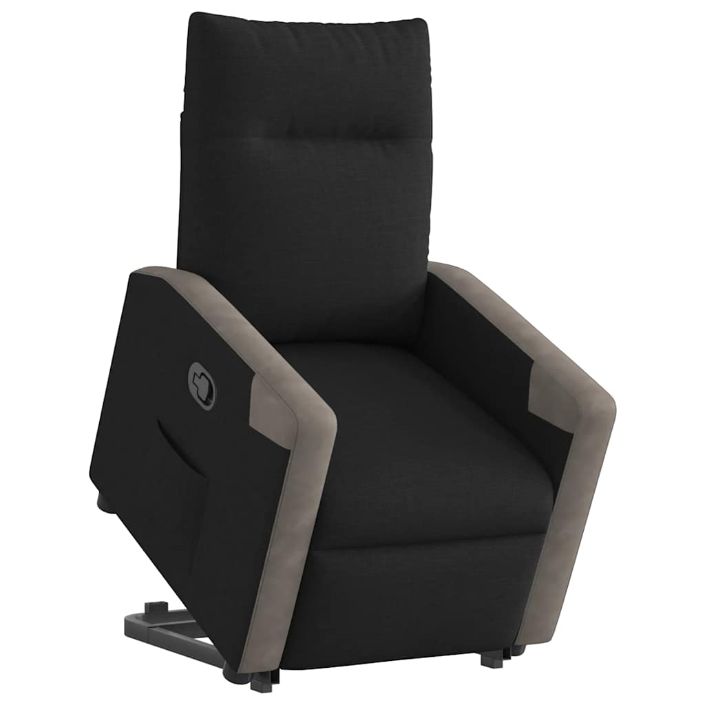 Fauteuil inclinable noir tissu