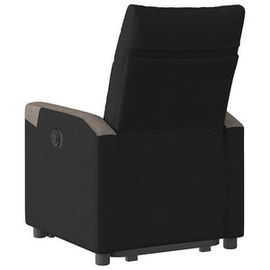 Fauteuil inclinable noir tissu