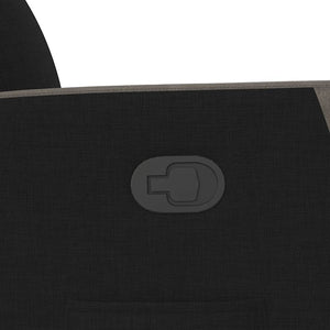 Fauteuil inclinable noir tissu