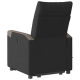 Fauteuil de massage inclinable Noir Tissu