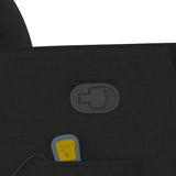 Fauteuil de massage inclinable Noir Tissu