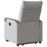 Fauteuil inclinable électrique gris nuage tissu