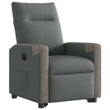 Fauteuil inclinable électrique gris foncé tissu