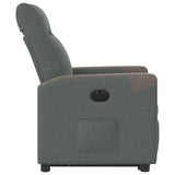 Fauteuil inclinable électrique gris foncé tissu